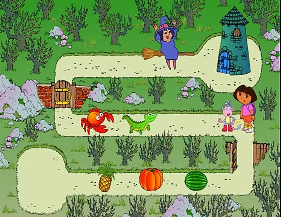 Дора Проводник в ДЛЯ ФУРШЕТА даша путешественница спасает принца мультик игра детей на русском