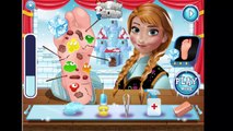 Эльза для замороженный замороженные игра Игры вдохновенный Дети Давайте кино играть врач хирург видео заморозки