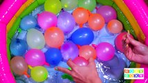 TOP Learn Colours Wet Balloons Compilation - 15 Minutes Balloon Finger Nursery Rhymes Coll