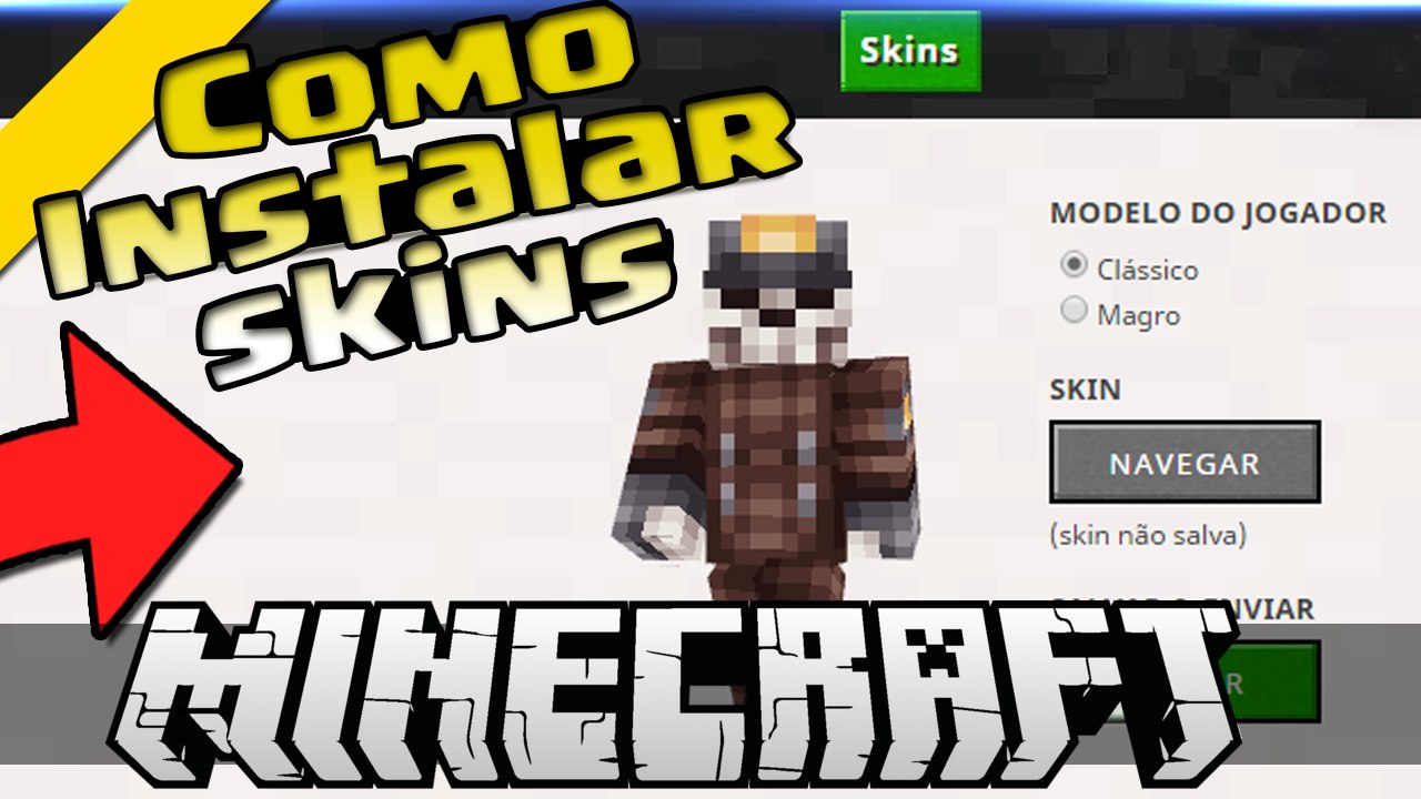 Como Colocar Skin do Minecraft - Tutorial Fácil e Atualizado