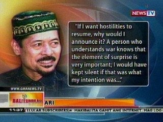 BT: MNLF, tiniyak na hindi mangungulo ngayong araw