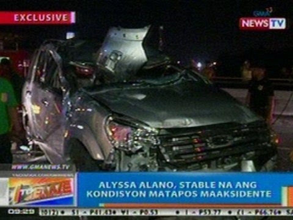 NTG: EXCLUSIVE: Alyssa Alano, stable ang ang kondisyon matapos maaksidente