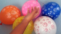 5 Fireworks Balloons Finger Family Song Learn Colors with Wet Balloons for Babies, Toddler