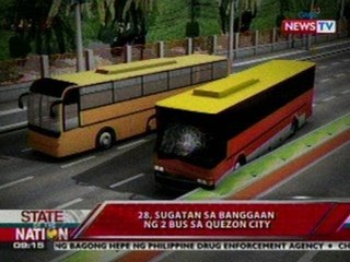SONA: 28 sugatan sa banggaan ng 2 bus sa QC