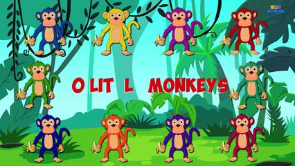 10(Ten) Little Monkeys Jumping On The Bed | Children Nursery Rhyme | Songs
