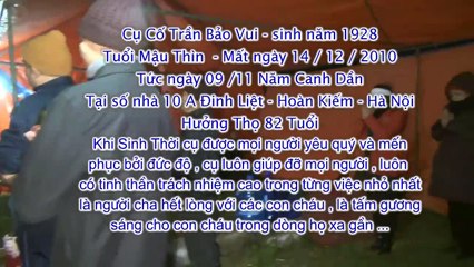 Đại Lễ Cải Cát ( Cụ Cố Trần Bảo Vui ) Phần 2 - TẾ CÁO TỔ TIÊN & AN VỊ MỘ PHẦN TRẦN TỘC