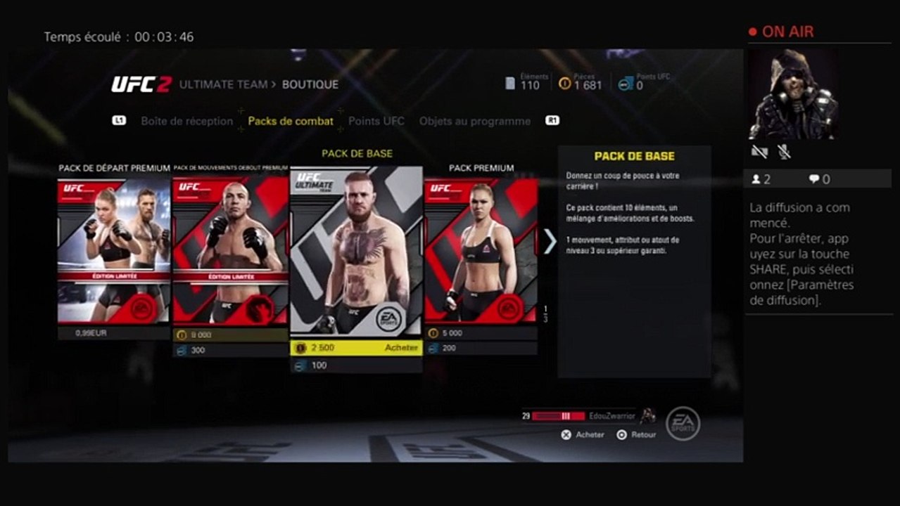 Diffusion PS4 en direct de EdouZwarrior