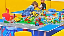 Outdoor Playground Fun for Children Activities! Kids Slide Family Fun Park Giant Legos San
