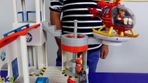 Fireman Sam Ocean Rescue Playset Toys Unboxing Kids Playing  Rescue Helicopter Ckn Toys-IMMO