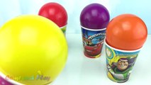 Balls Surprise Cups Disney Princess Mickey Mouse Toy Story Learn Colors Play Doh Popsicle Ice Cream-55-K4