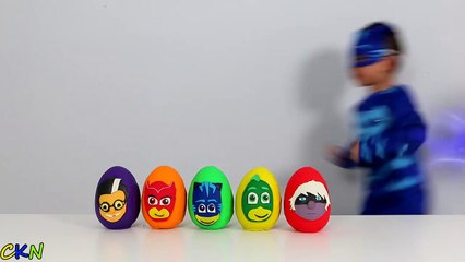 Download Video: Disney PJ Masks Play-Doh Surprise Eggs Opening Fun With Catboy Gekko Owlette Ckn Toys-PrO