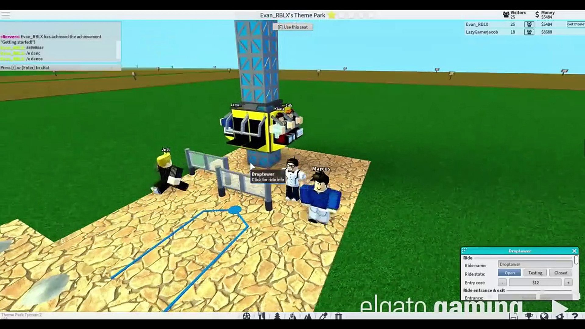 Roblox Theme Park Tycoon 2 Wrrey57nu Video Dailymotion - riding my own rides theme park tycoon 2 roblox