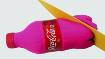 DIY Colors Kinetic Sand Videos Coca Cola Bottle Shape Coke ToyBoxMagic-CbnI