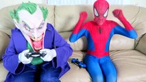 Spiderman vs Joker vs Minion! w_ Batman, Pink Spidergirl Crazy Gymnastics - Fun Superheroes  -)-2m1XWF