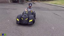 New Batman Batmobile Battery-Powered Ride-On Car Power Wheels Unboxing Test Drive With Ckn Toys-bi_f4U