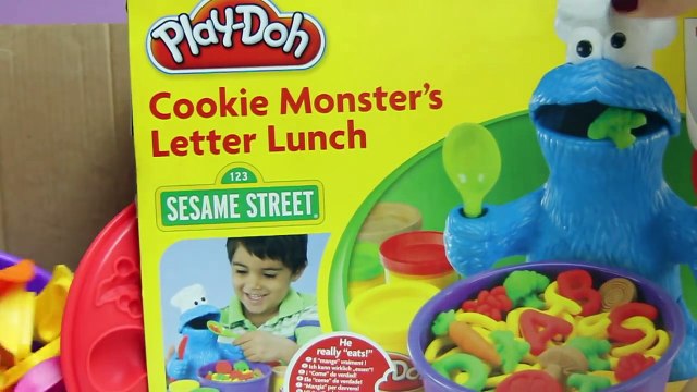 Play Doh Chef Cookie Monster Letter Lunch Learn the ABC Alphabet With Cookie Monster Play