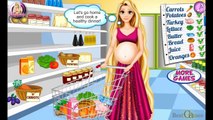 Frozen Pregnant Princess Rapunzel Food Shopping - Frozen videos games for kids