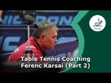 Table Tennis Coaching Session Ferenc Karsai - Part 2