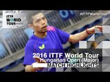 Hungarian Open 2016 Highlights: CHUANG Chih-Yuan vs DYJAS Jakub (R16)
