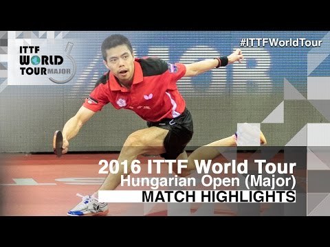Hungarian Open 2016 Highlights: CHUANG Chih-Yuan vs GAUZY Simon (1/2)