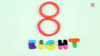 Learn Numbers with Play Doh Stop Motion for Kids _ Candy Sticks Numbe