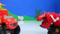 DINOTRUX Toys Ty RUX (Dinosaurs & Trucks) Gets Help from BLAZE AND THE MONSTER MACHINES Toypals.tv-zeD