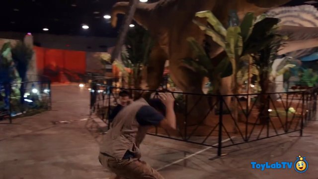 JURASSIC QUEST FOR DINOSAURS! Giant T-Rex Family Fun Theme Park w_ Children's Activities & Kids Toys-16RcdqLs