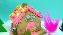 DIY Poppy   Branch Trolls Rainbow Candy Christmas Gingerbread House  Kit - Cookieswirlc Video-DieGQ