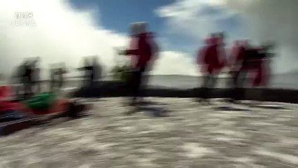 Moment BBC crew caught up in Mount Etna volcano eruption - BBC News