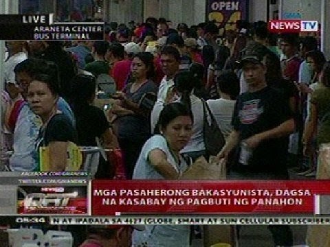QRT: Mga pasaherong bakasyunista, dagsa na kasabay ng pagbuti ng panahon
