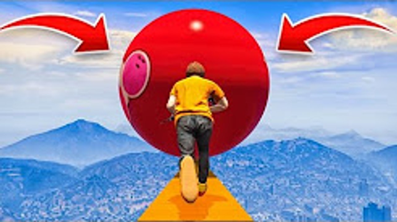 KWEBBELKOP-HUGE BOWLING BALL AVALANCHE! (GTA 5 Funny Moments)