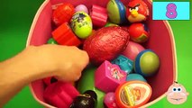 NEW Huge 100 Surprise Egg Opening Kinder Surprise Elmo Disney Pixar Cars Mickey Minnie Mouse