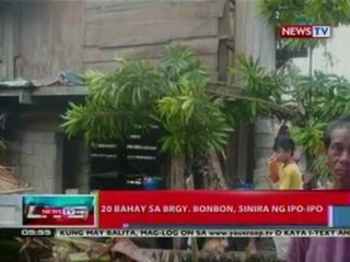 NTL: 20 bahay sa Brgy. Bonbon, sinira ng ipo-ipo