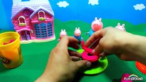 2 Huevos Sorpresas Gigantes de Peppa Pig y George en Español Plastilina Play Doh