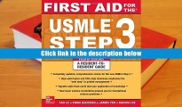 Best Ebook  First Aid for the USMLE Step 3, Fourth Edition (First Aid USMLE)  For Full