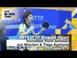 Incredible Table Tennis Point at 2016 ITTF Kuwait Open