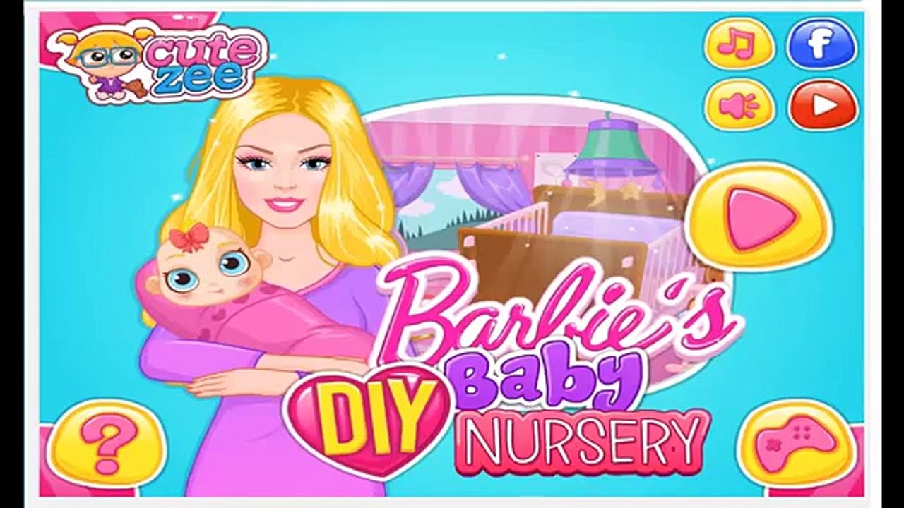 Barbie S Baby DIY Nursery - Cartoon Video Game For Kids