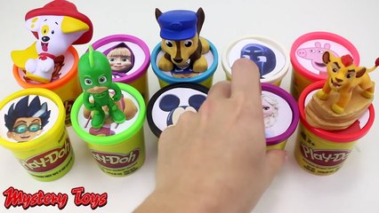 PJ Masks Game - Play Doh Learning Colors Peppa Pig English Episode, Paw Patrol, Masha and