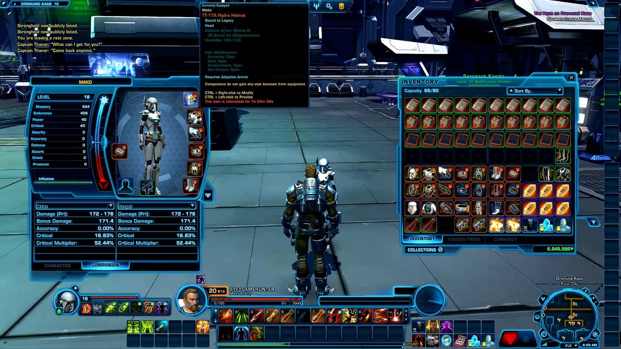 Swtor - Bounty Hunter Outfit in Dromund Kaas Gear Vendor