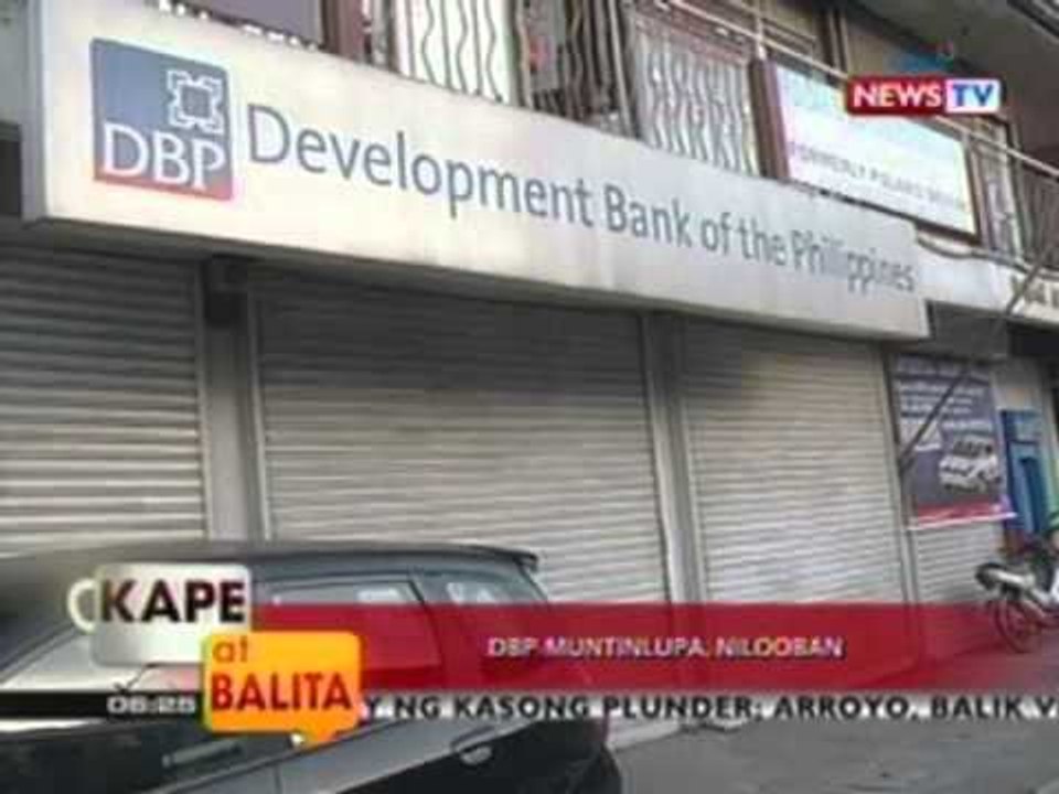 KB: DBP Muntinlupa, nilooban