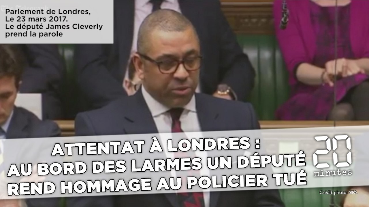 Attentat de Londres:  au bord des larmes un député rend hommage  au policier tué