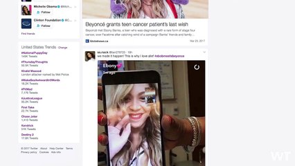 Beyonce Facetimes Cancer Patient