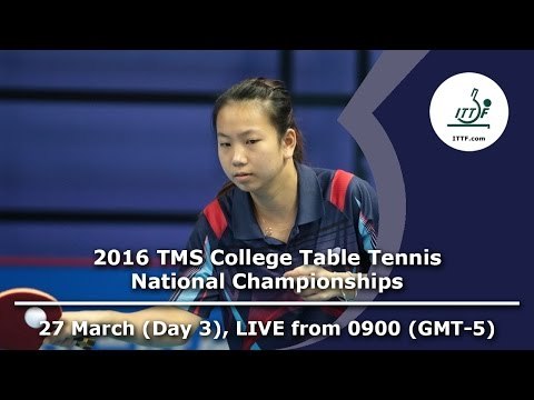 2016 TMS College Table Tennis National Championships - Day 3, Table 1