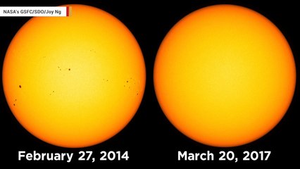 NASA Tracks Recent Stretch Of Spotless Sun Days