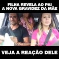 Filha faz revelação emocionante da gravidez da mãe para o pai