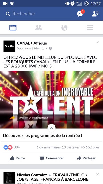 CANVAS FACEBOOK RENTREE DES PROGRAMMES