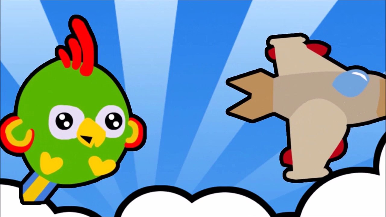 Planes vs. Dinosaurs - Learn Vocabularies, Colors and Shapes with Babytv123