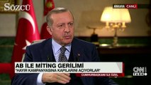 Erdoğan: Almanya Cumhurbaşkanı Steinmeier'a teessüf ediyorum