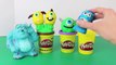 Play Doh Kinder Surprise Eggs Monsters University Mike Wazowski Nestle Magic Ball Sulley K