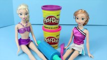 Play Doh Barbie Peppa Pig Halloween Costume Video DisneyCarToys Frozen Elsa Cheerleader &